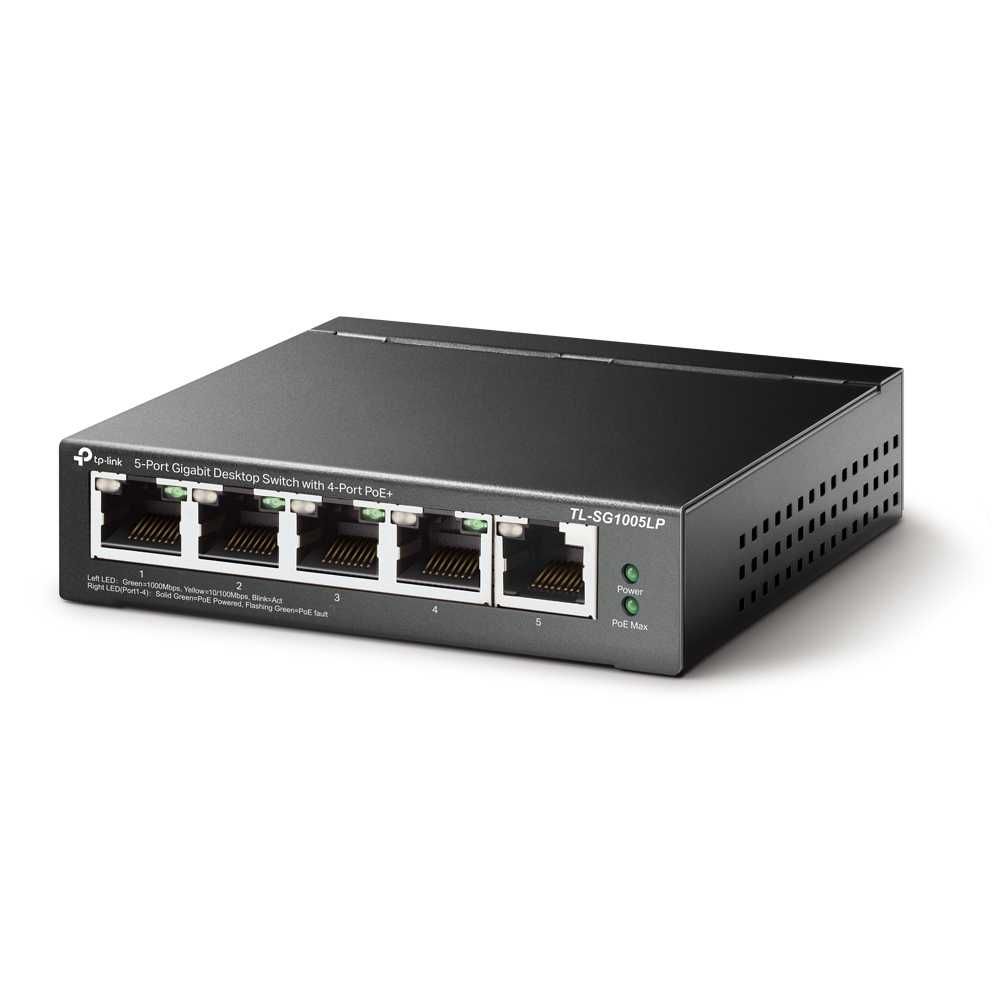 Новый Poe Гигабитный пятипортовый Свитч Тп линк TL-SG1005LP Poe+ 40 Вт