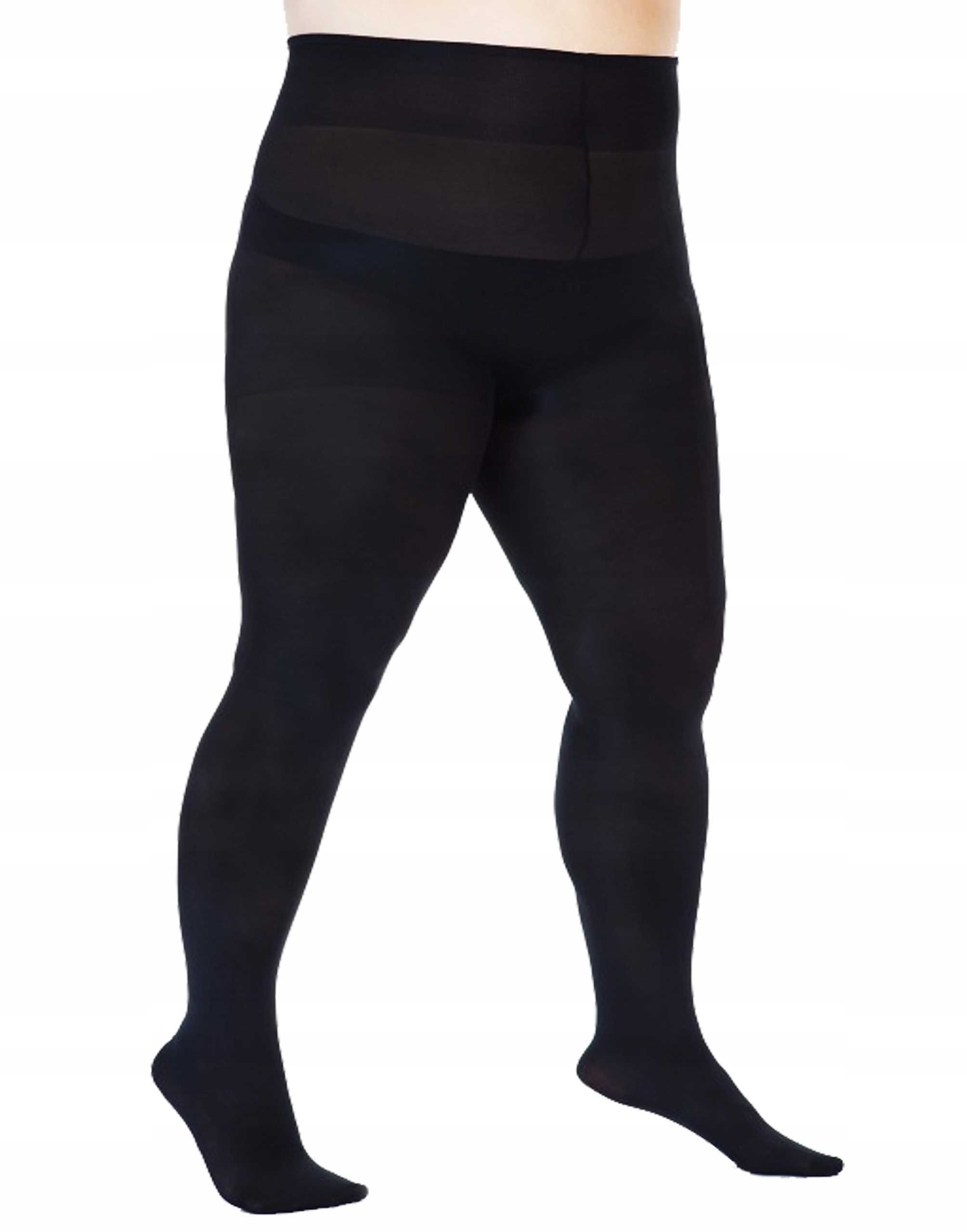 Rajstopy 60den Lida, 3 XXL , size ++  czarne , biodra do 170cm