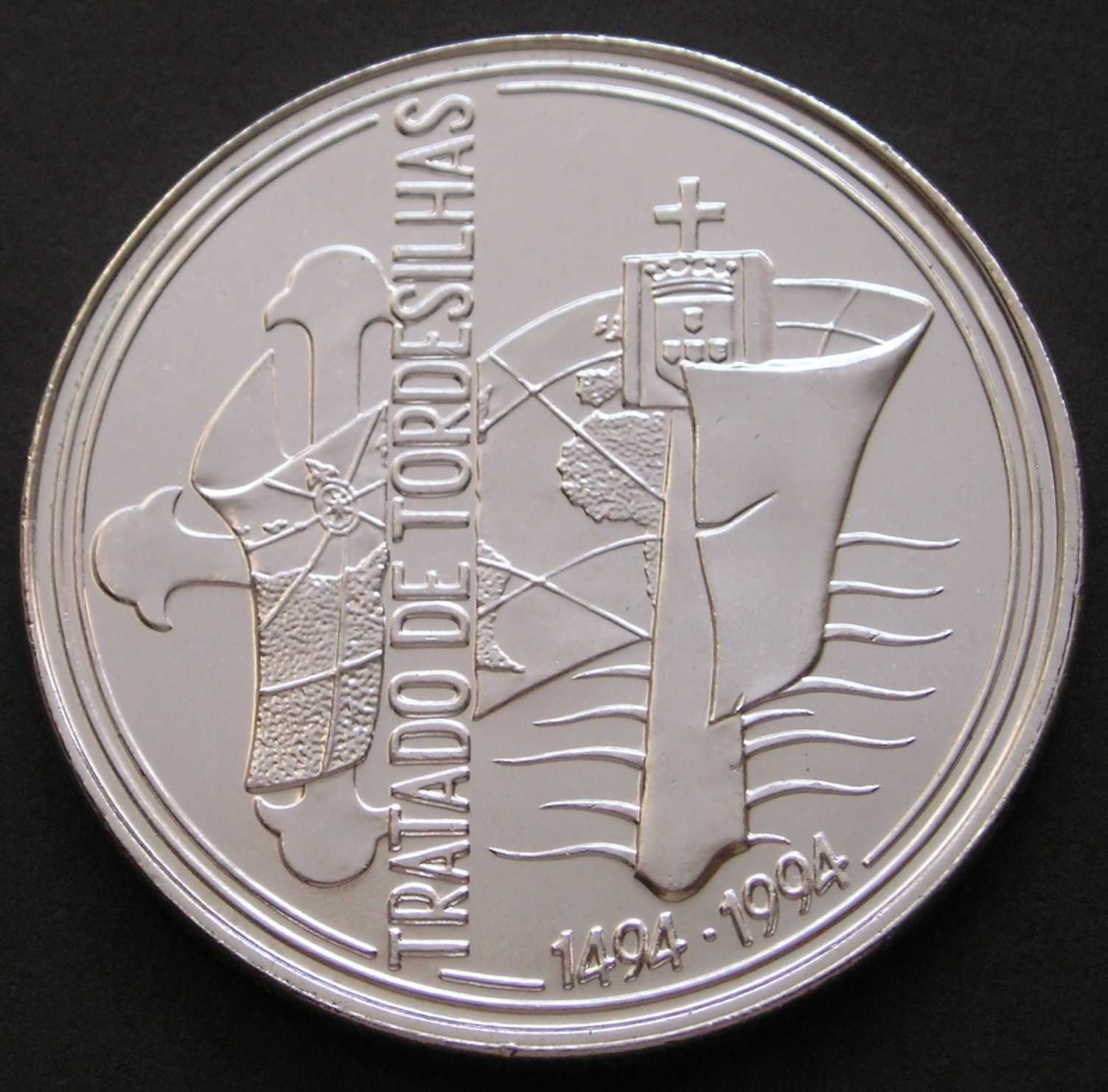 Portugalia 1000 escudos 1994 - Tratado de Tordehilas - srebro - st 2