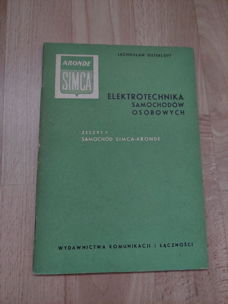 Elektrotechnika samochodów osobowych Simca-Aronde