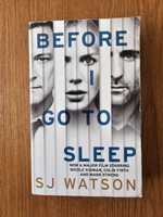 Książka Before I go to sleep - SJ Watson. Język angielski