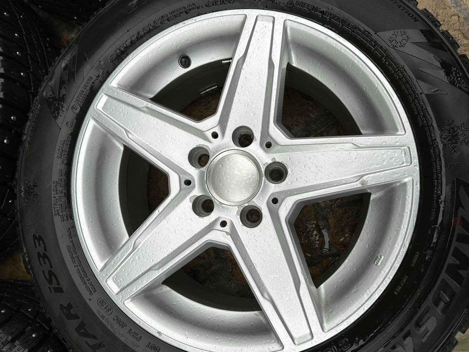 Комлпект дисків R16 5x112 ET45 215/60R16 зимові шини Mercedes VW