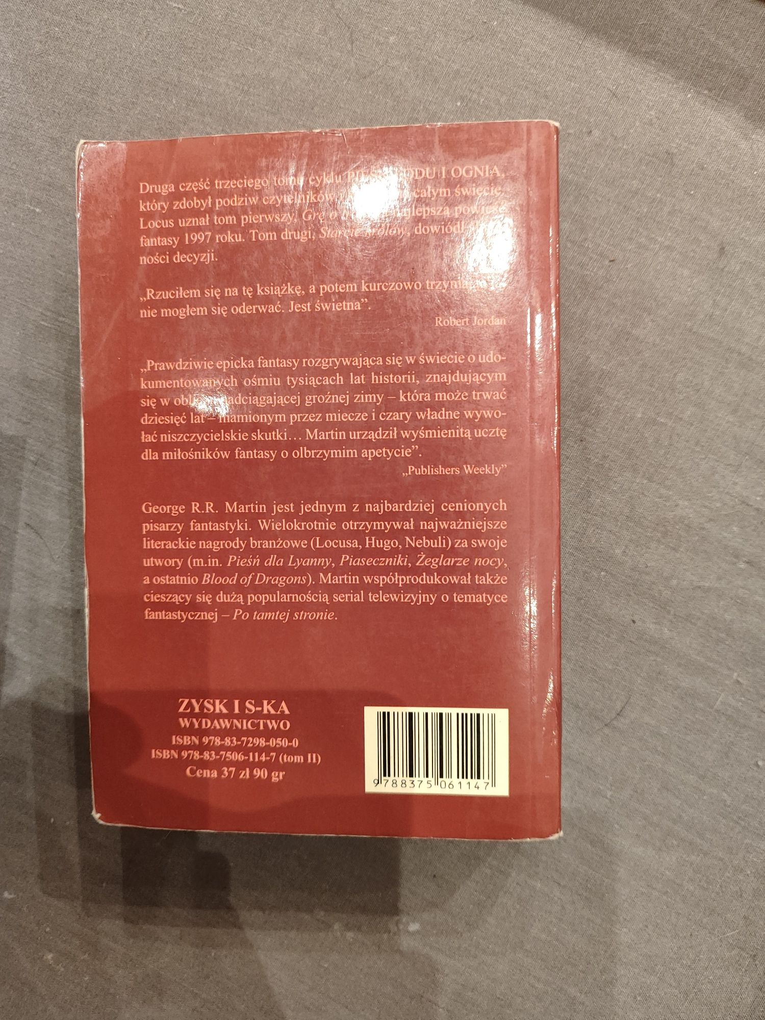 George R.R.Martin Pieśń Lodu i Ognia Nawałnica Mieczy 1 i 2