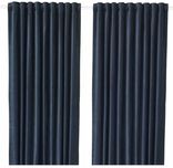 IKEA SANELA Zasłony 2 Szt Granatowe 140x300 Komplet Zasłon Para Granat