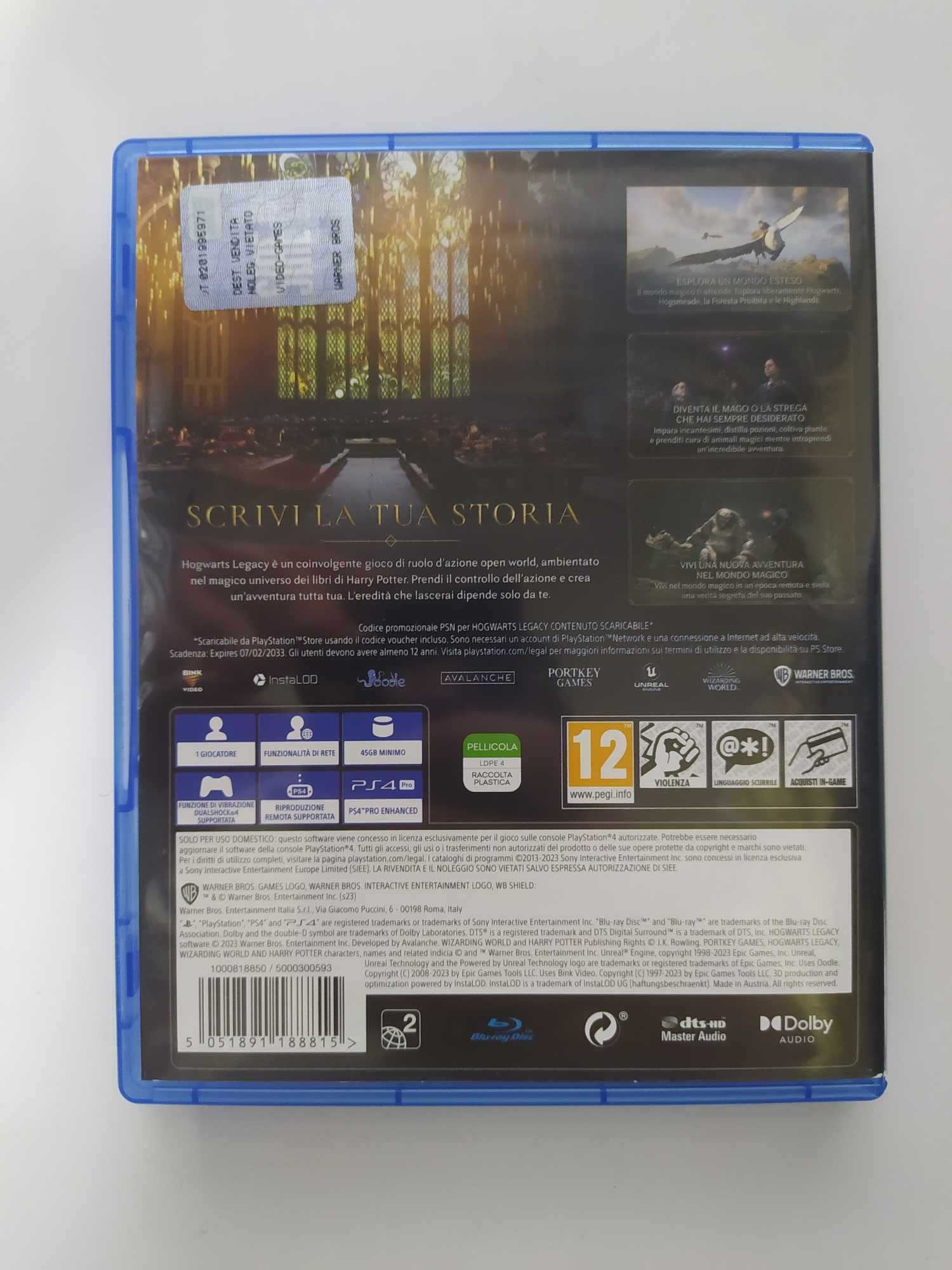 Dziedzictwo Hogwartu PS4 Polskie napisy w grze Hogwarts Legacy ps5