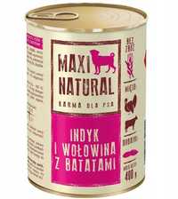 MAXI NATURAL Karma mokra dla psów bez zbóż Z INDYKIEM w puszce 400g