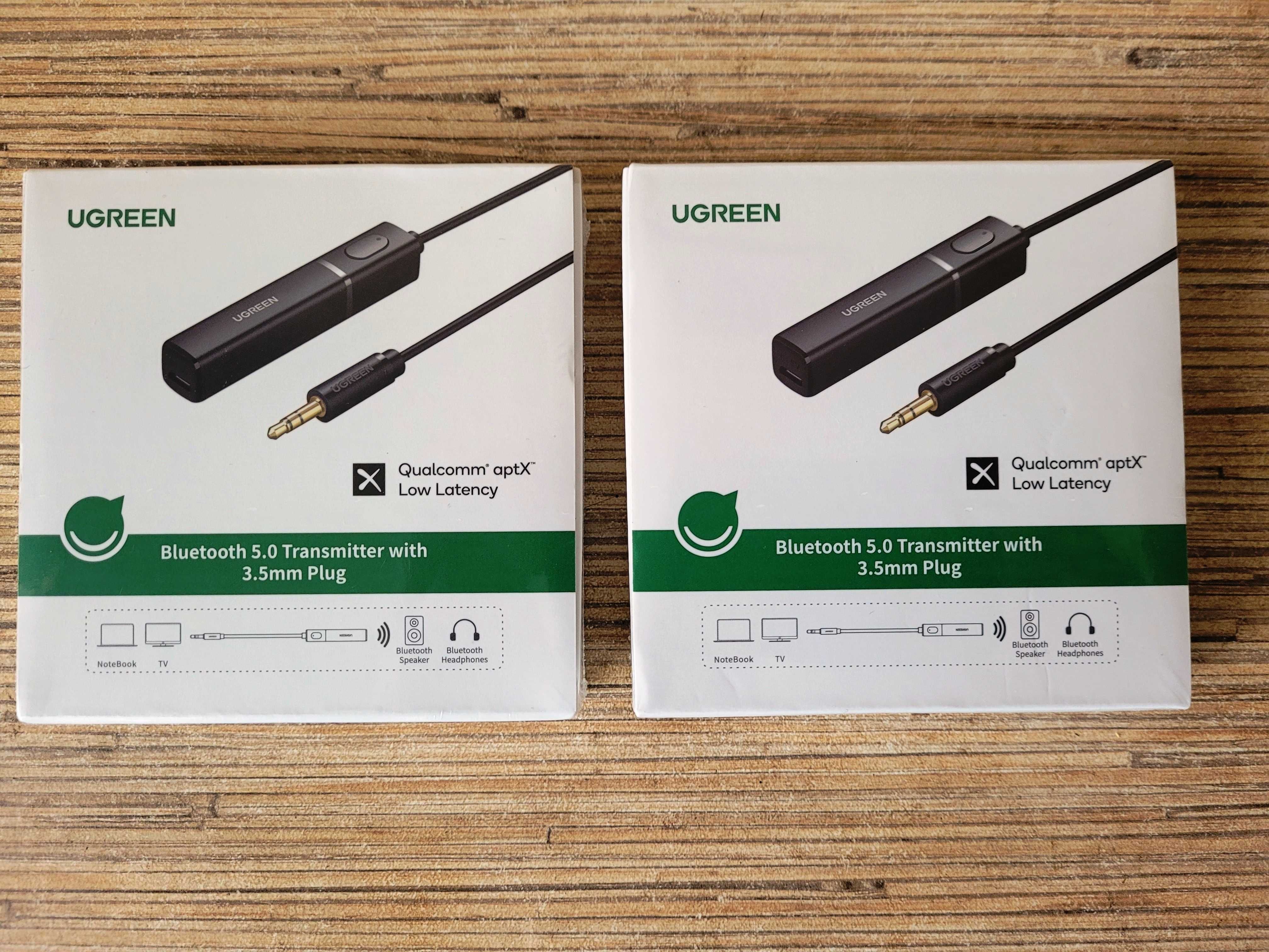 Ugreen Bluetooth 5.0 передавач aptX HiFi 3.5 мм, AUX, трансмітер