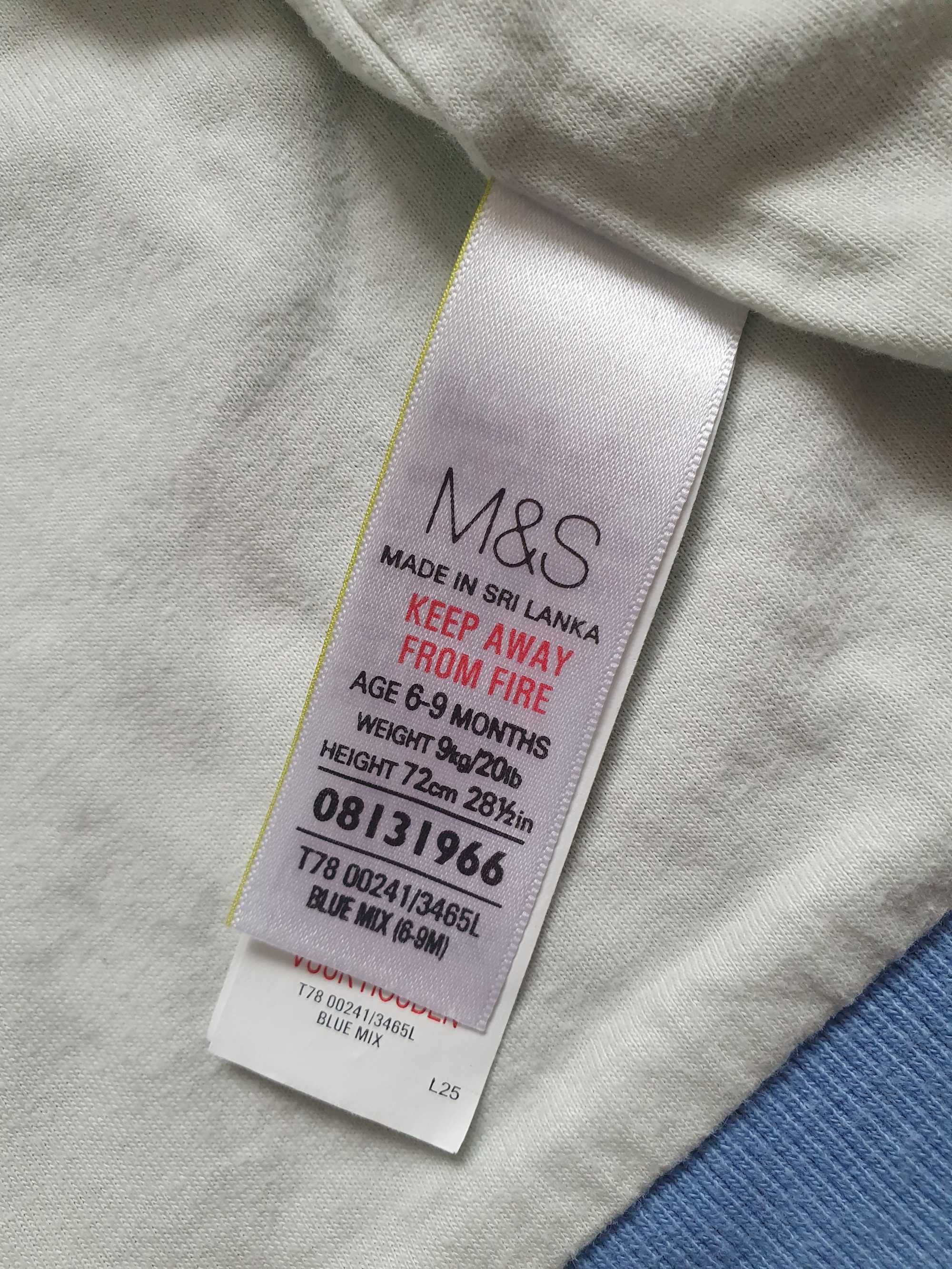 Ciepła bluza niemowlęca Marks & Spencer r. 68-74