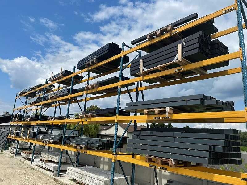 Słupek 60x40 Ral 7016 2m grafit antracyt ogrodzenie panelowe panele