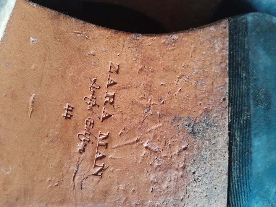 Sapatos camurça azul Zara limited edition