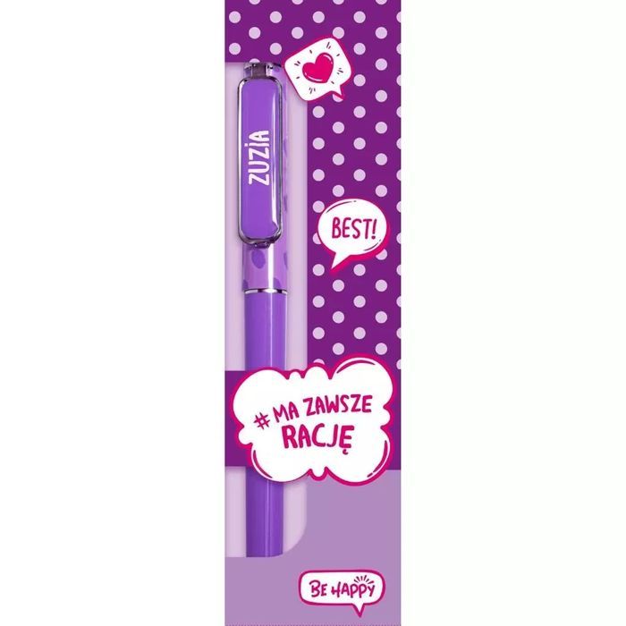 Długopis Pop Art - Zuzia. Be-Happy Gifts. Nowy Produkt