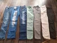 7 par spodni jeans damskie M