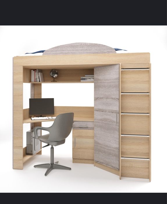 Продам кровать чердак с матрасом