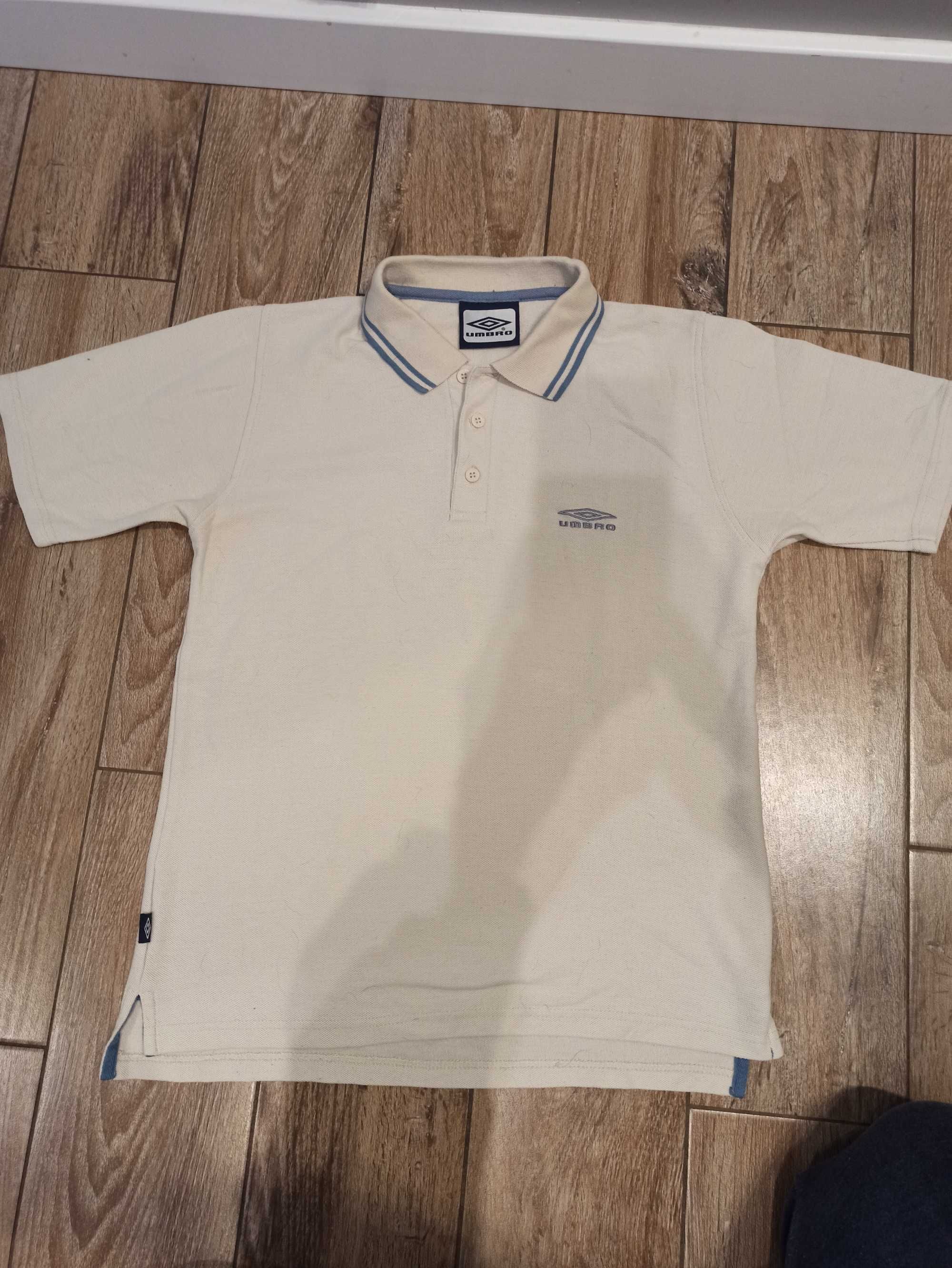 Koszulka męska polo Umbro S beżowa sportowa