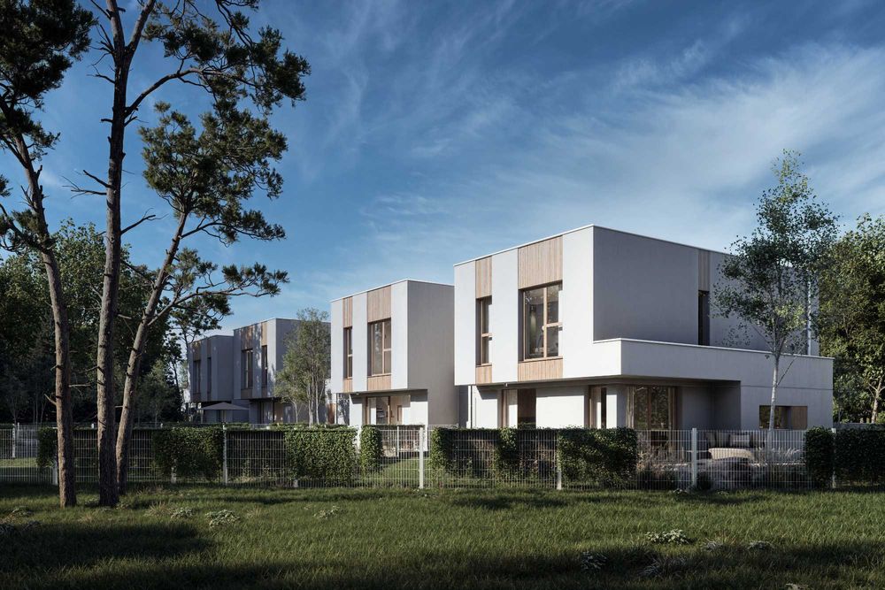 Nowoczesny dom przy lesie, 1,5 km od Siedlec – ogród, garaż, spokój