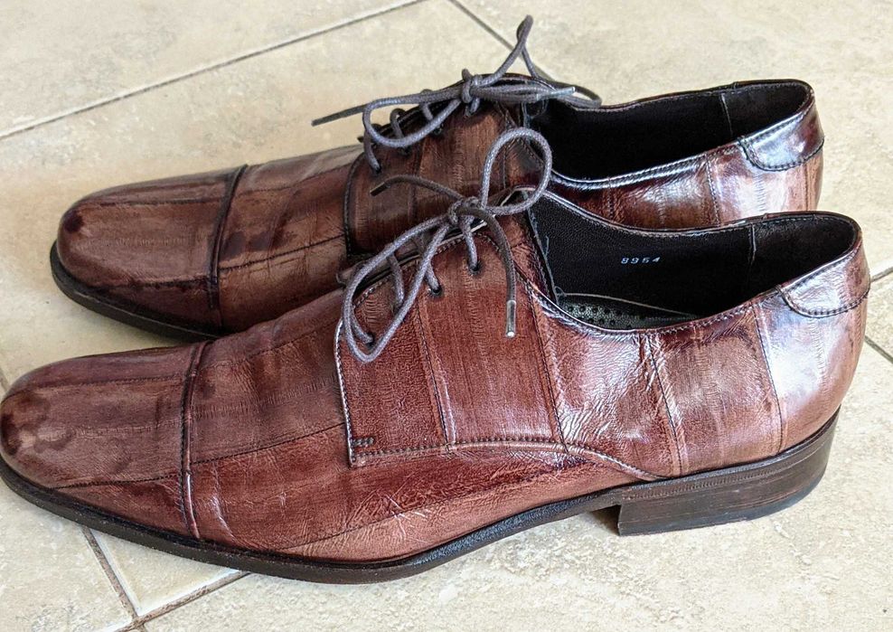 Мужские кожаные туфли Италия