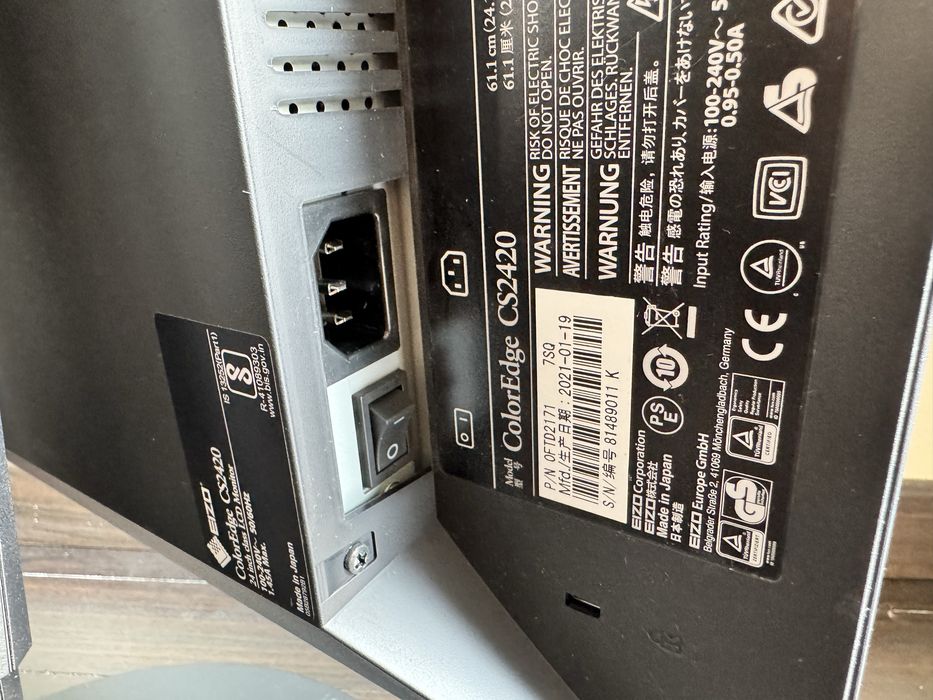 Eizo coloredge 2420 | 314 godzin pracy | jak nowy | monitor graficzny