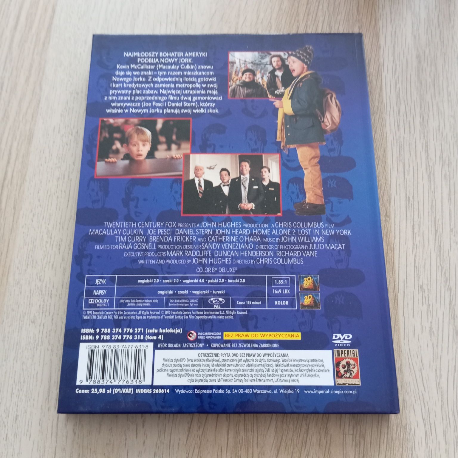 Kevin sam w Nowym Jorku, Kino familijne, DVD