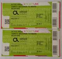 Bilhetes 30 seconds to Mars