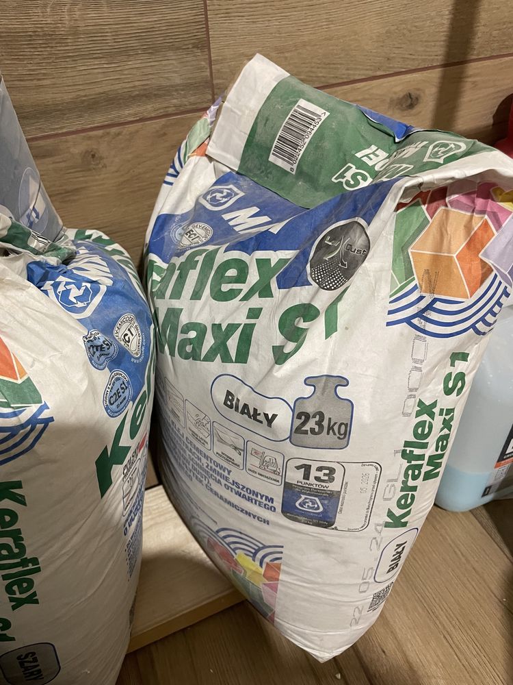 2 NOWE worki - klej biały do płytek keraflex maxi s1 Mapei i szary