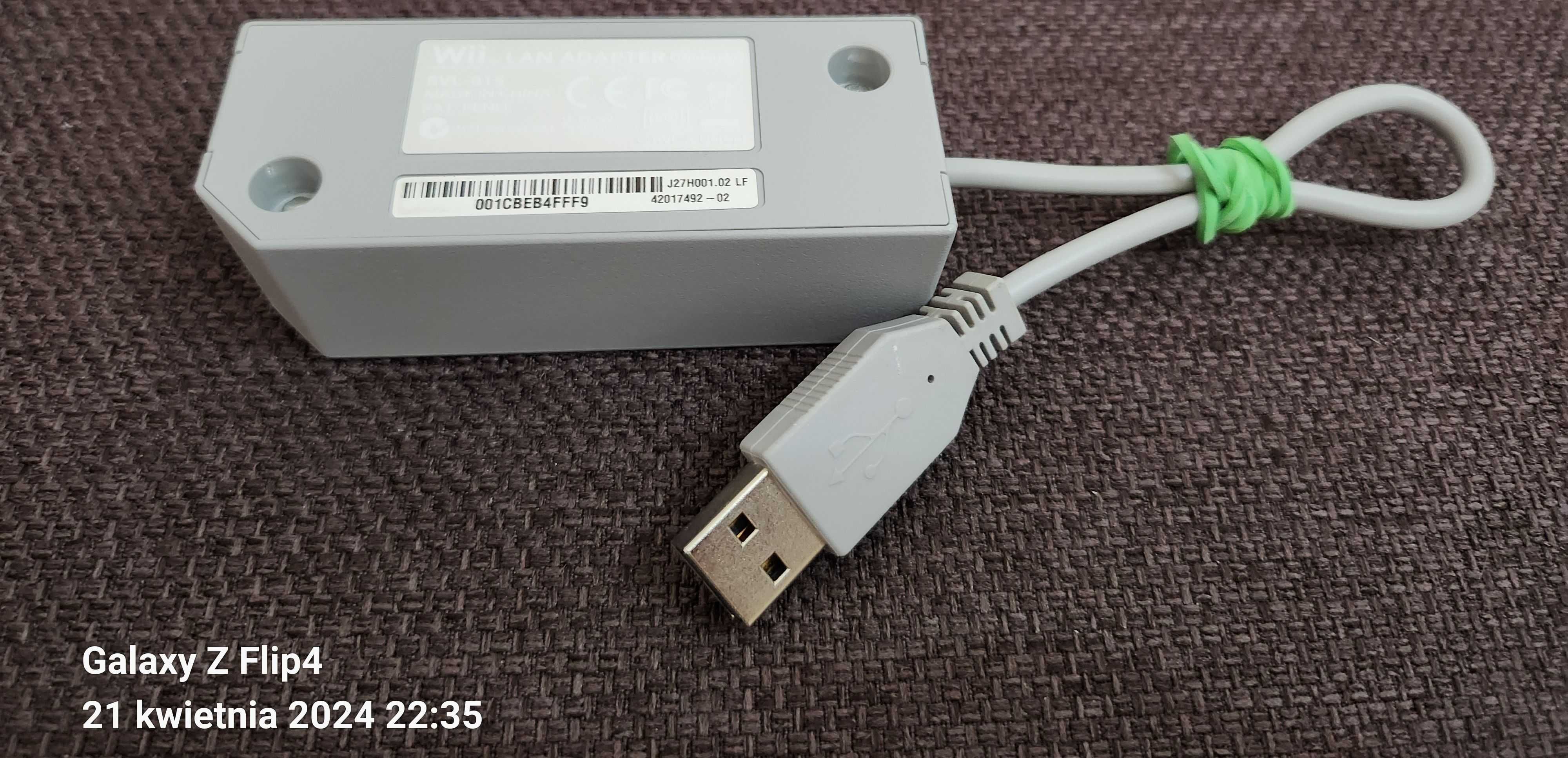 Oryginalny Nintendo Wii WiiU Switch Lan Adapter RVL-015