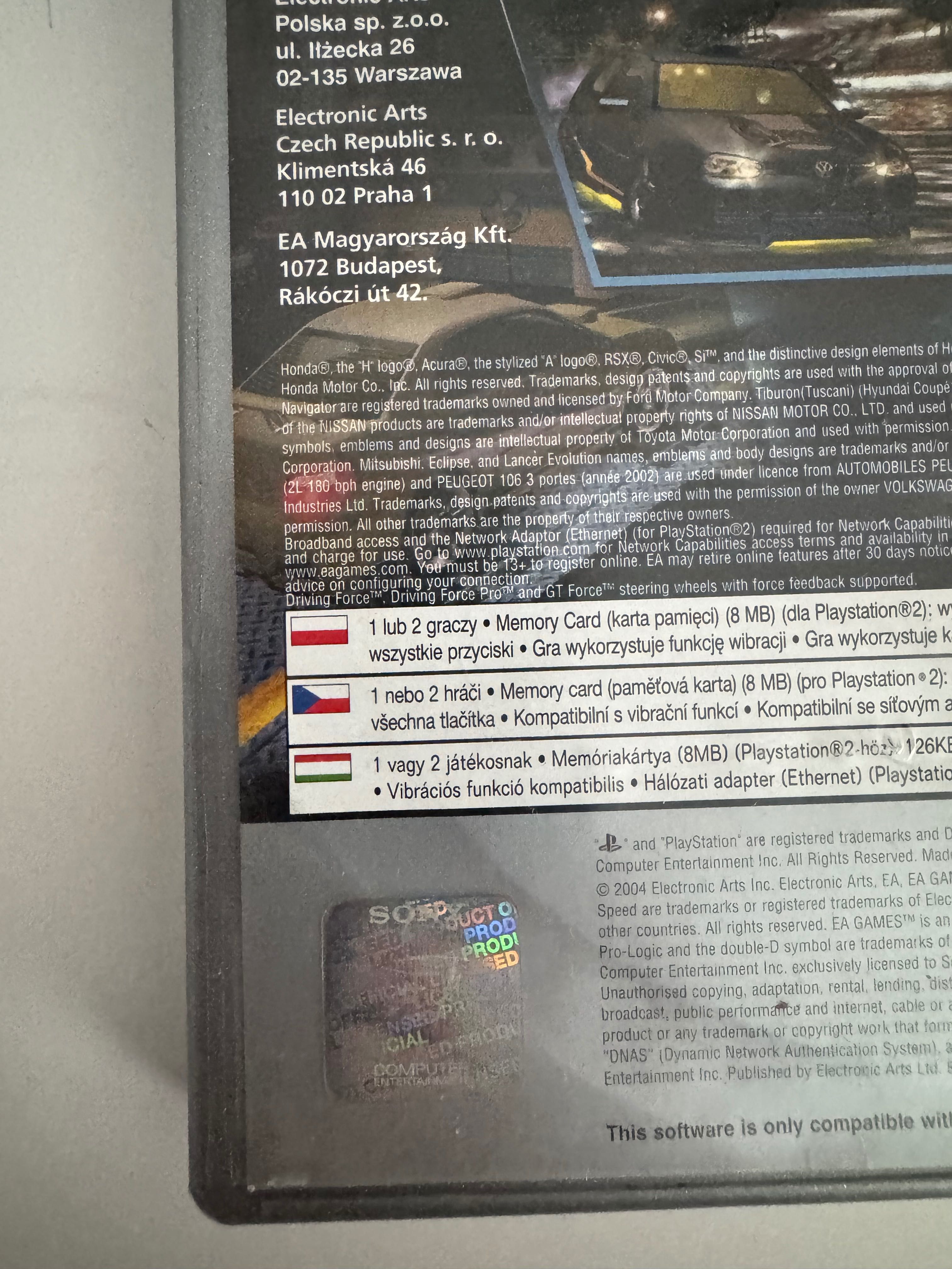Need for speed underground 2 na ps2