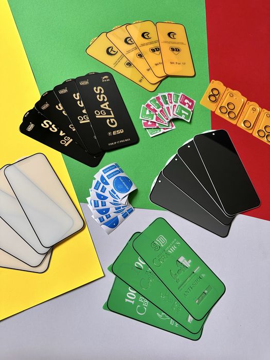 Захисне скло стекло OG 3D 5D 9D для на IPhone 17 Pro Max на всі моделі