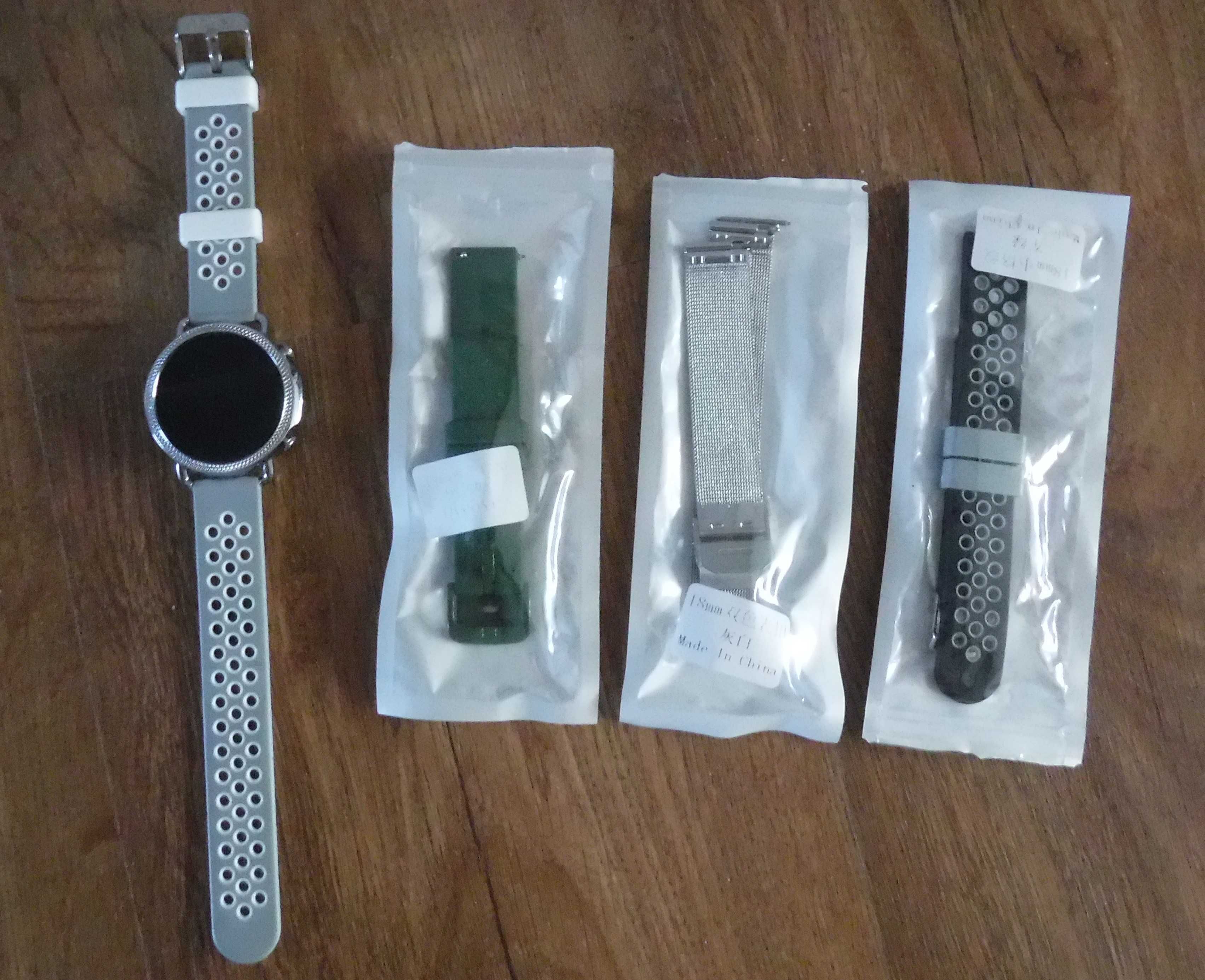 Smartwatch Rubicon RNBE74 srebrny + wymienne paski
