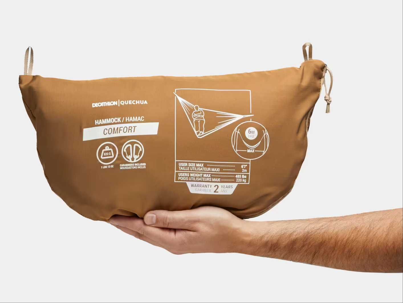 Cama de Rede de Campismo Dois Lugares - Comfort