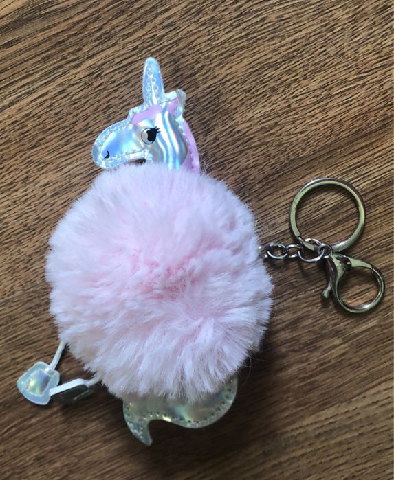 Breloczek jednorożec pluszowy holograficzny unicorn