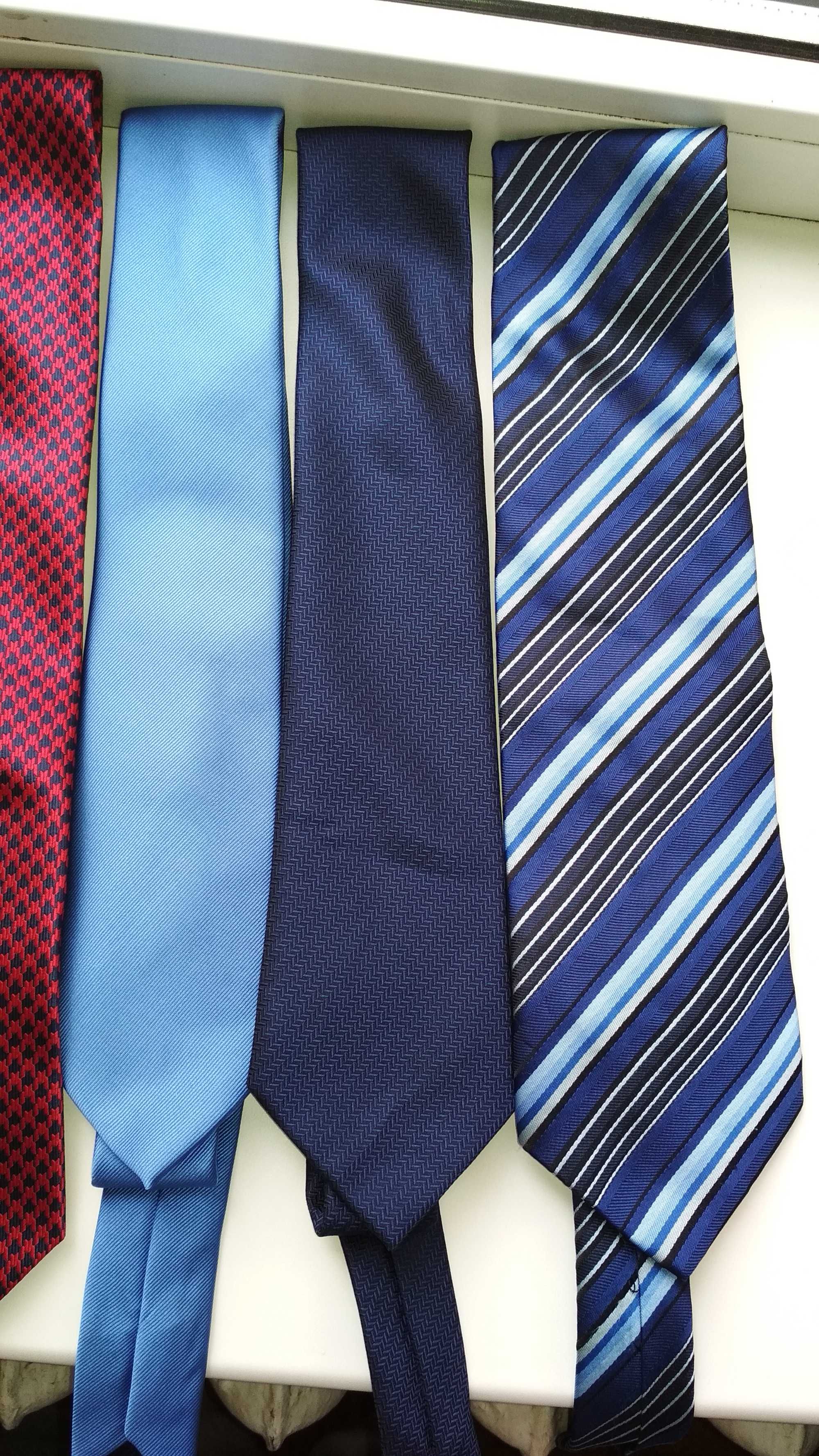 Галстуки краватки шелк Made in Italy, france, england оригинал 12шт