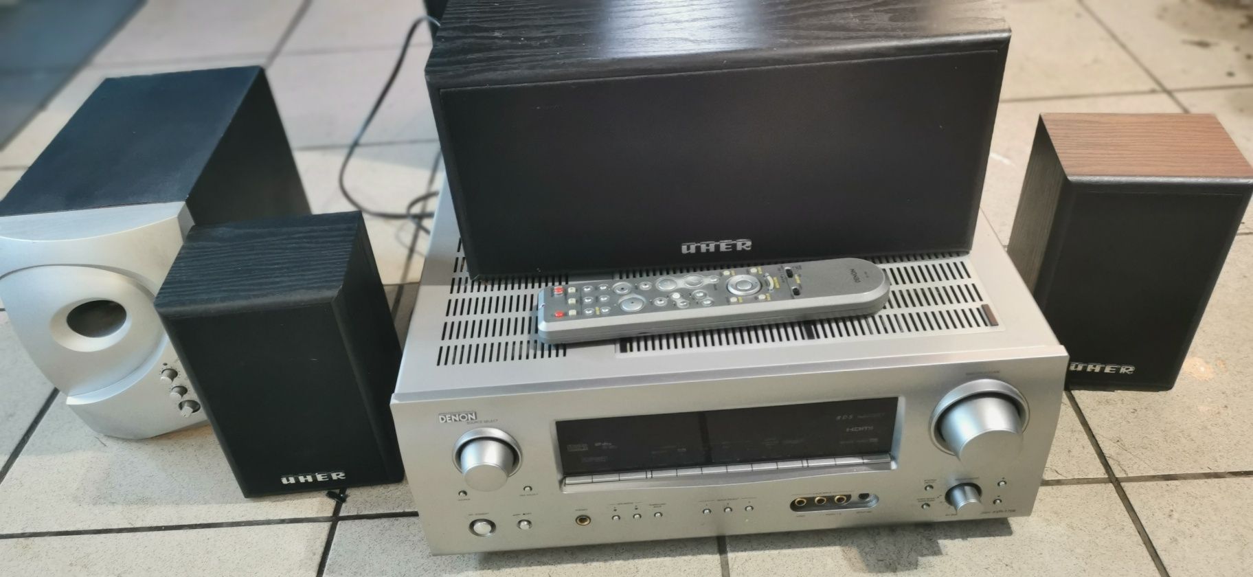 Kino domowe kolumny wzmacniacz Tonsil Denon stereo i 5,1
