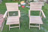 Krzesła ogrodowe Solis II  drewniane Naterial