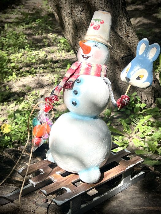 Дед мороз снеговик снегуро ссср под елочку. Елочные новогодние игрушки