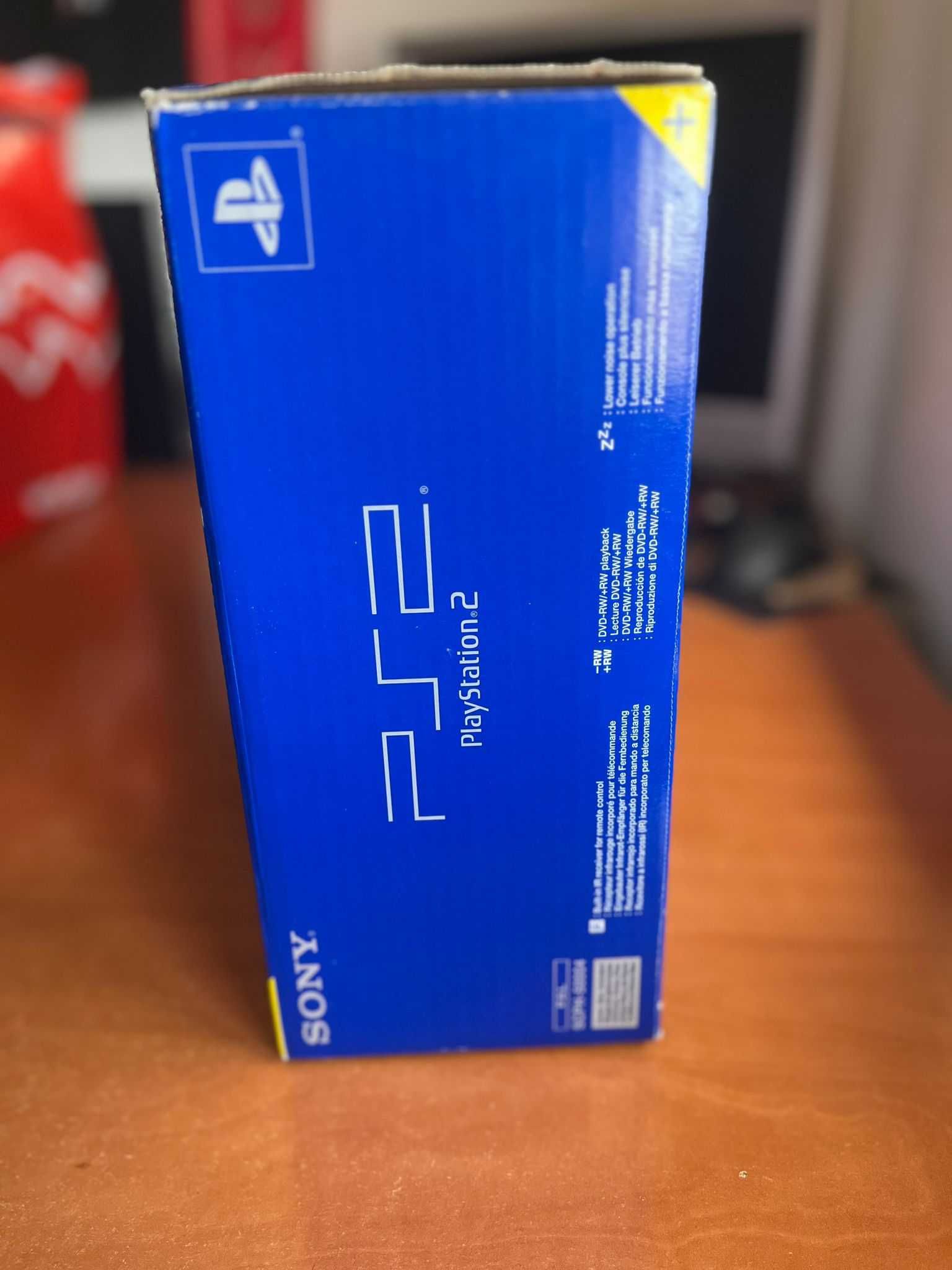 Caixa Sony Playstation 2 - Azul (somente caixa) SCPH-50004