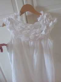 Fendi sukienka biała bawełna Flower Petals 6300zł
