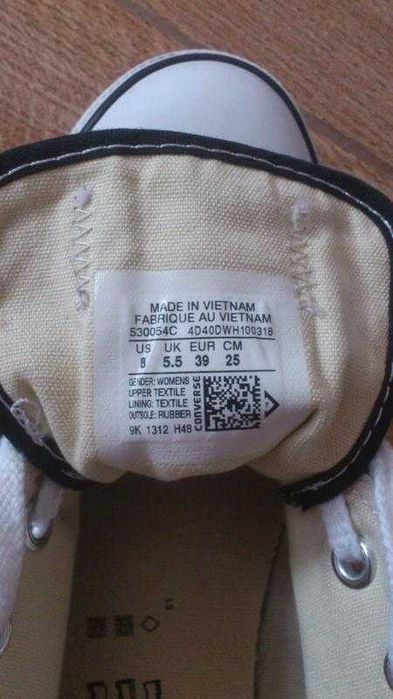 Кеды женские низкие Конверс Кеди жіночі чорні Converse CT AS р.38,5