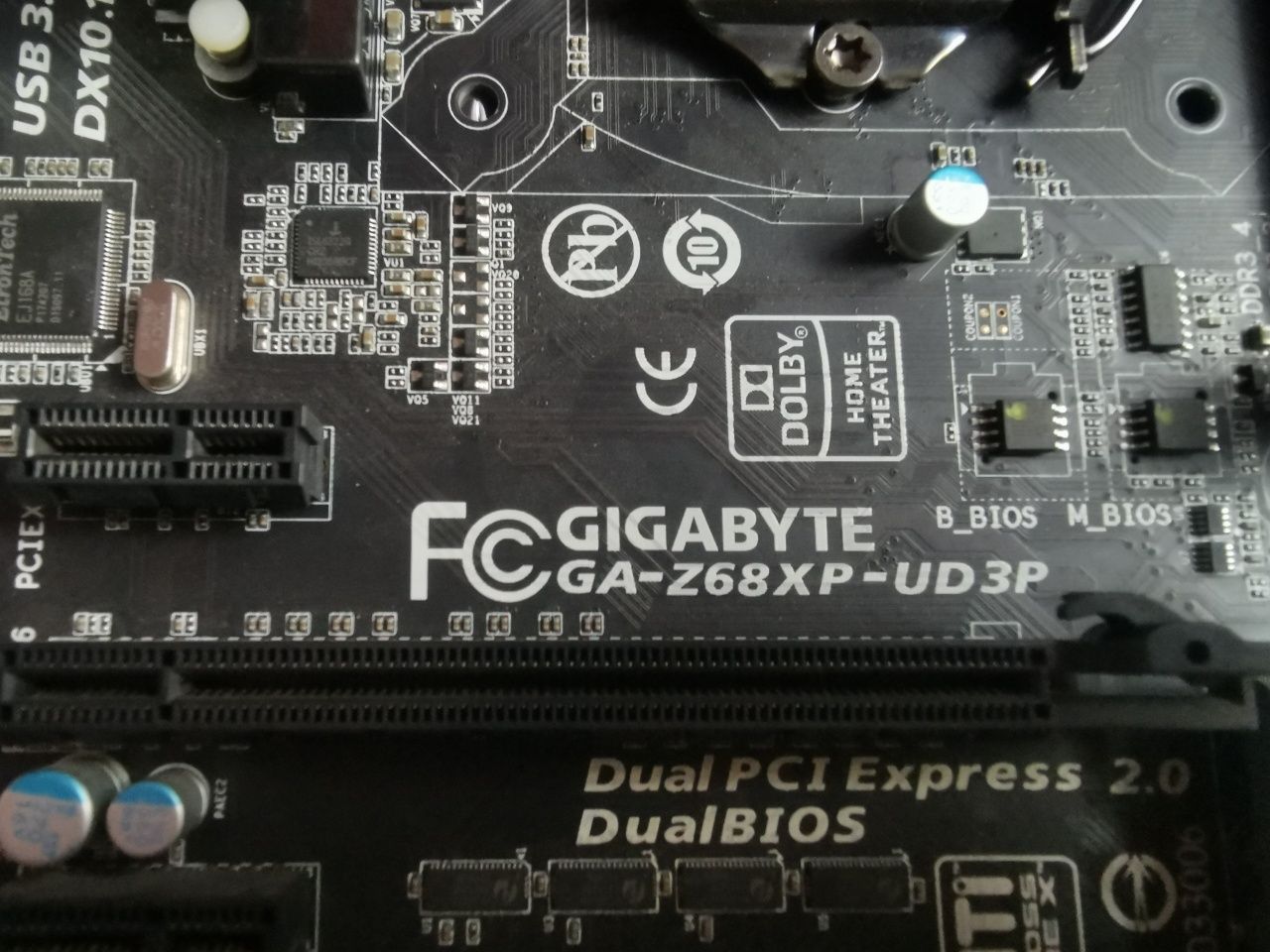 Płyta Gigabyte Z68XP zestaw 1155 Uszkodzona.