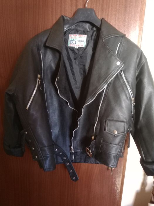 Casaco estilo motard