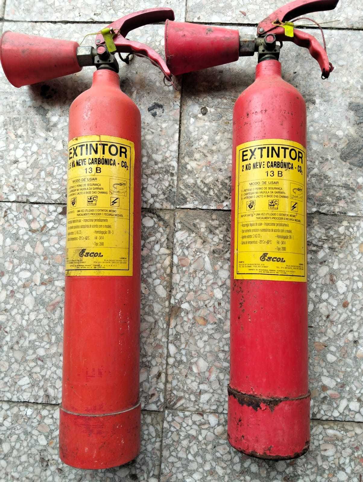 Extintores 2kg Neve Carbónica CO2 (2 unidades)