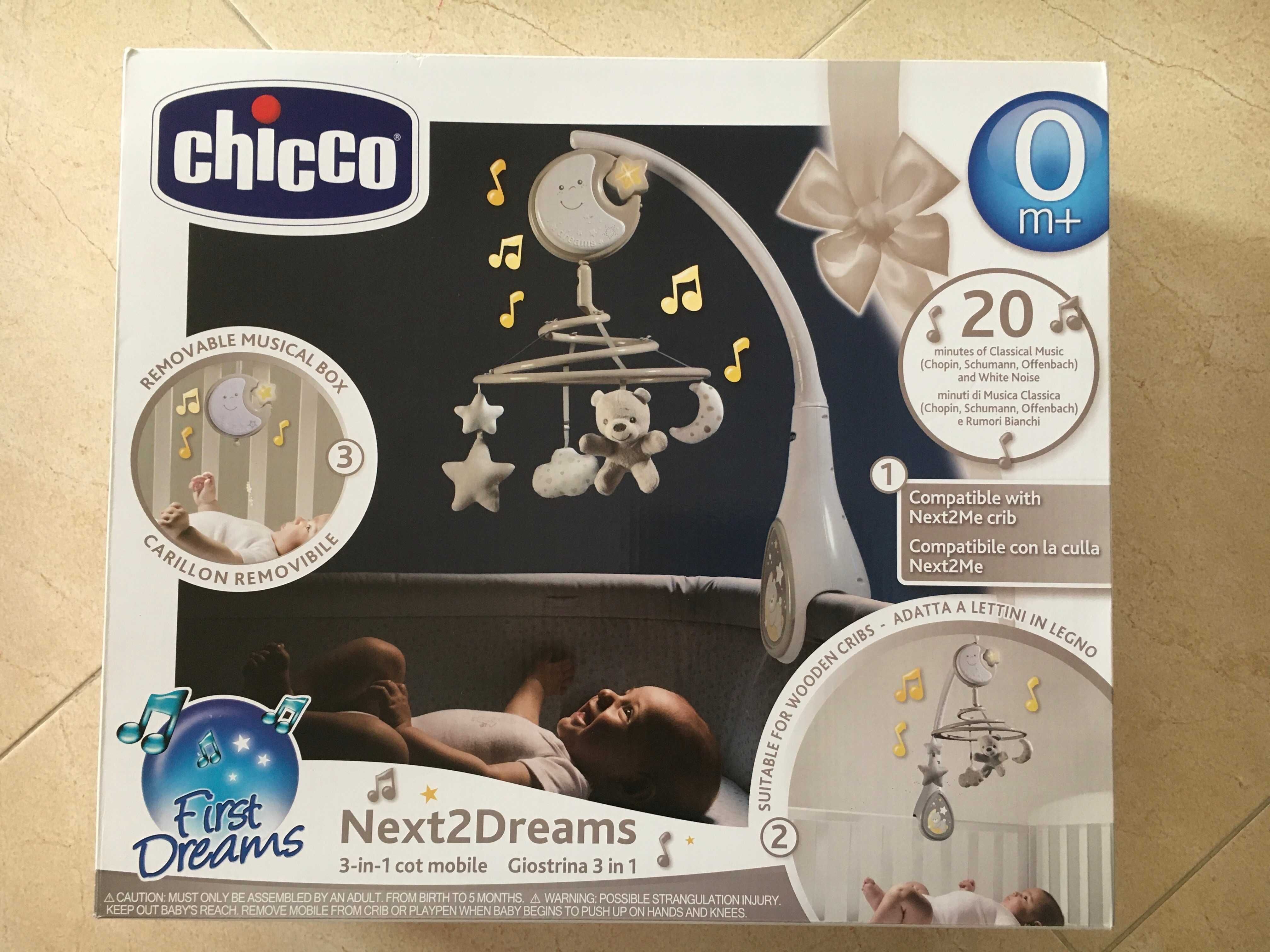 Móbile Next 2 Dreams Chicco, Creme