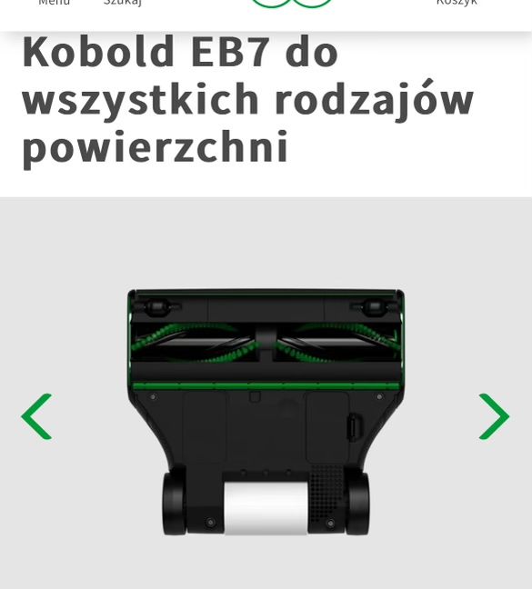 Koobold zestaw VK7 2w1 vorwerk odkurzacz