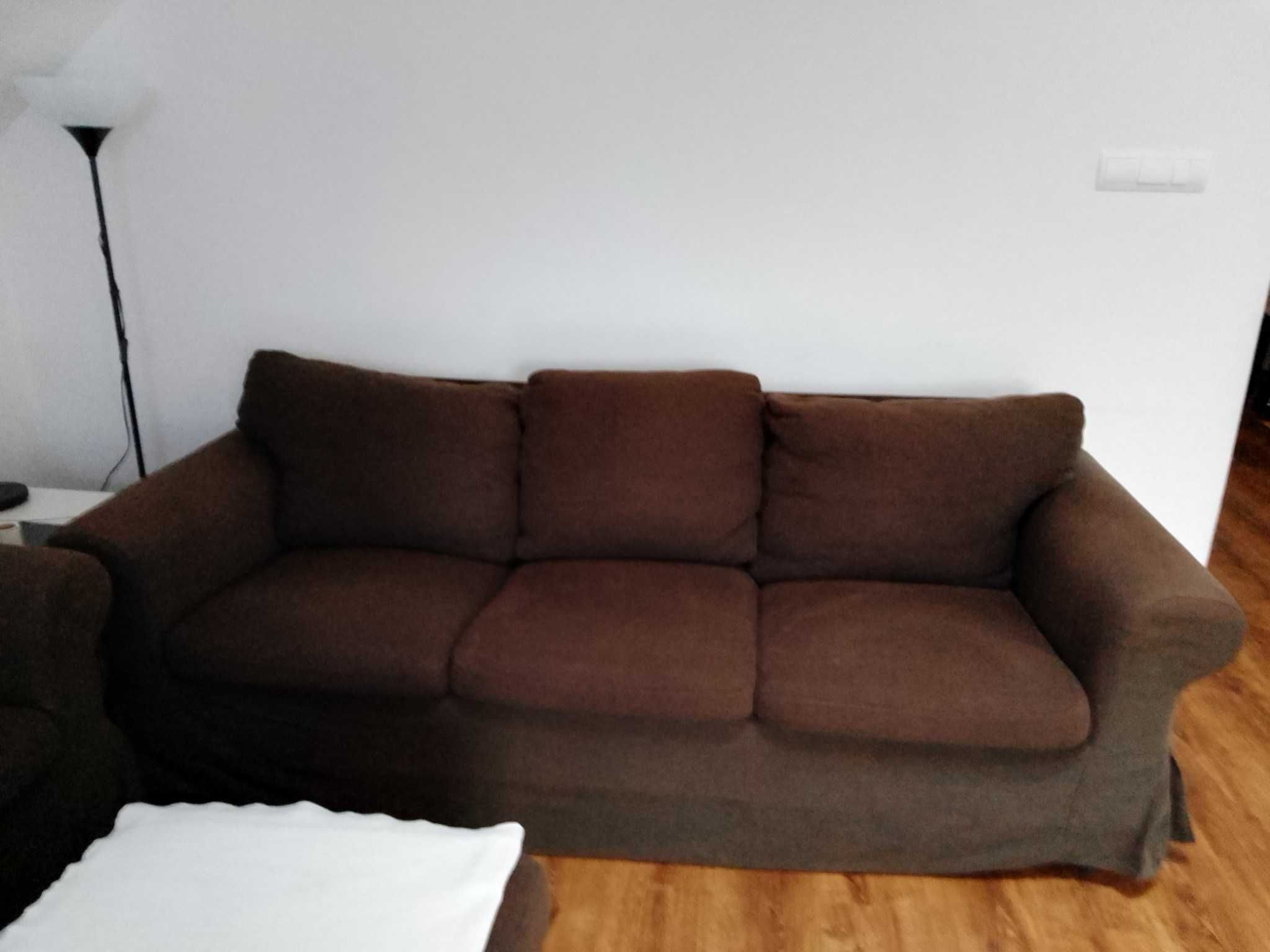 Ikea sofa ektorp x2 + podnóżek