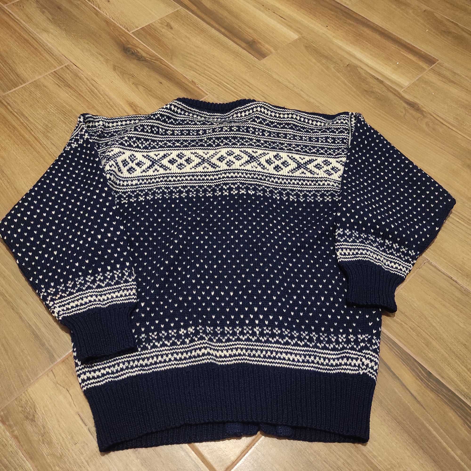 Norweski sweter męski 100 % wełna