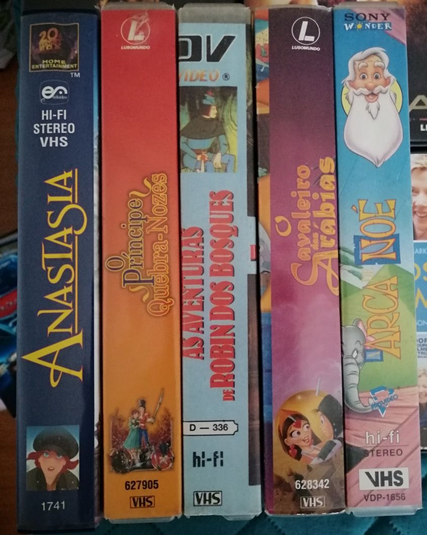 Cassetes VHS animação