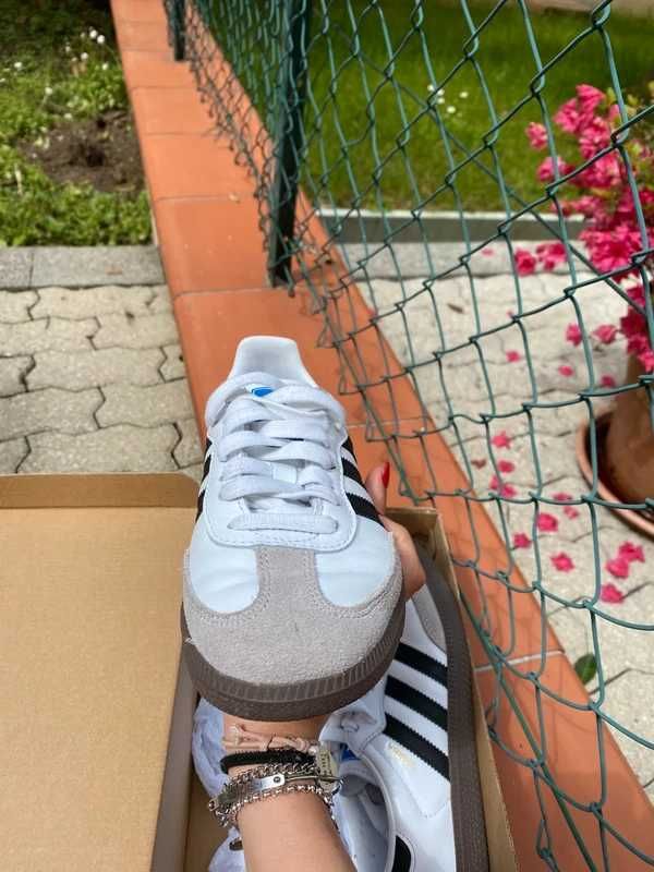 Adidas_SambaOG_white Moda_Buty_Mokasyny Mokasyny R.37