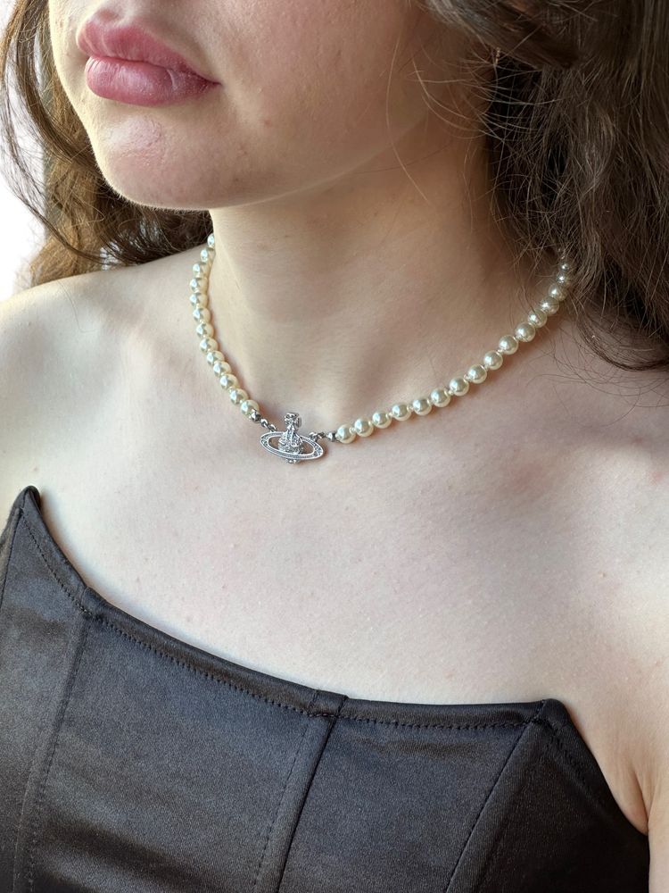 Vivienne Westwood Pearl Long Necklace намисто підвіска