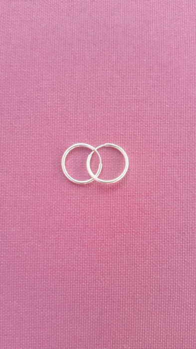 Сережки-конго серебряные 925 пробы