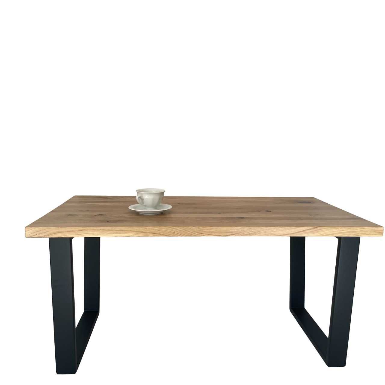 Ława Stolik Kawowy Loft Lity Dąb Drewno Naturalne PL