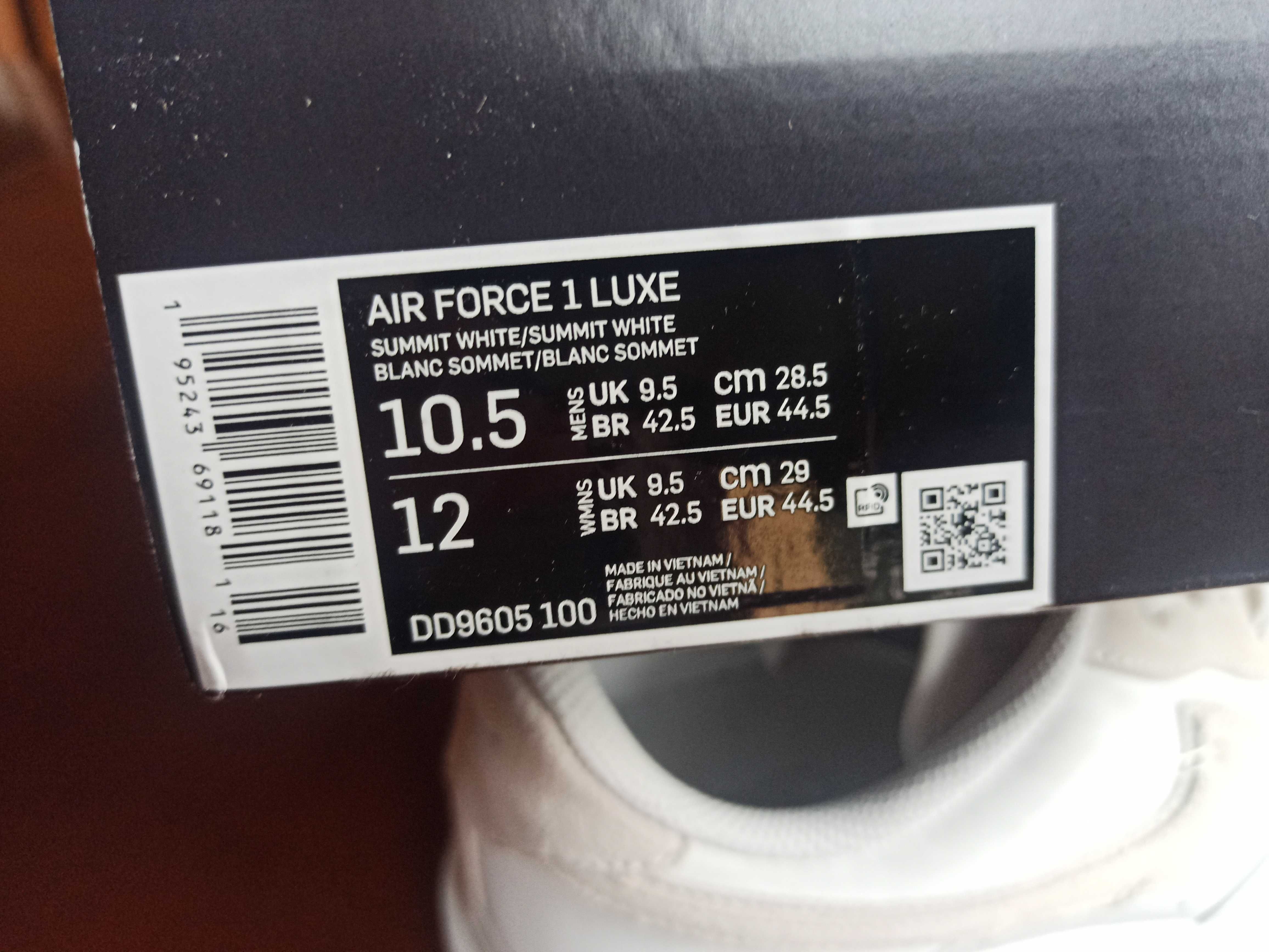(r 44,5) Nike Air Force 1 Low Luxe Summit White Light Bone DD9605,-100